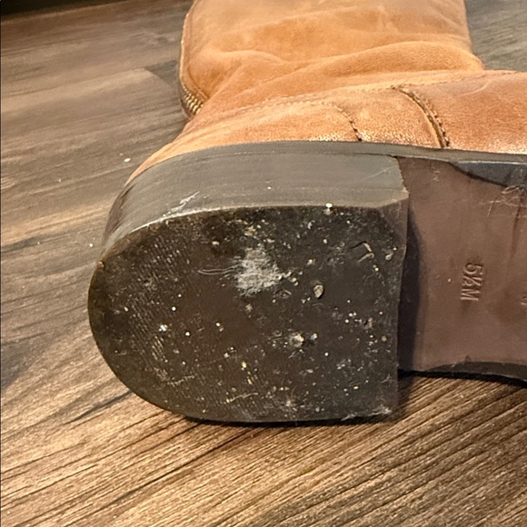 Saks Fifth Avenue Black Label Brown Leather Boots - Picture 9 of 12